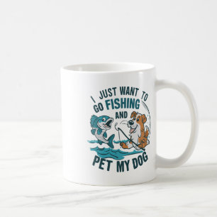 釣りをして犬を撫でたいだけ 2 コーヒーマグカップ