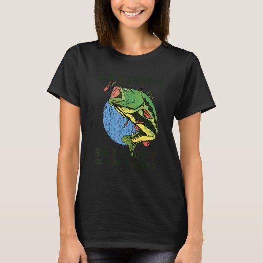 釣りをするから人を絞め殺さない 諺 釣り 2 Tシャツ (正面)