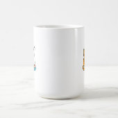 釣りをするネコのマグカップ コーヒーマグカップ (中央)