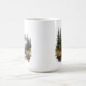 釣りをする人のマグカップ コーヒーマグカップ (中央)