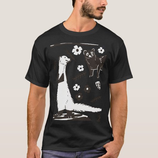 釣りをする少年 Tシャツ (正面)