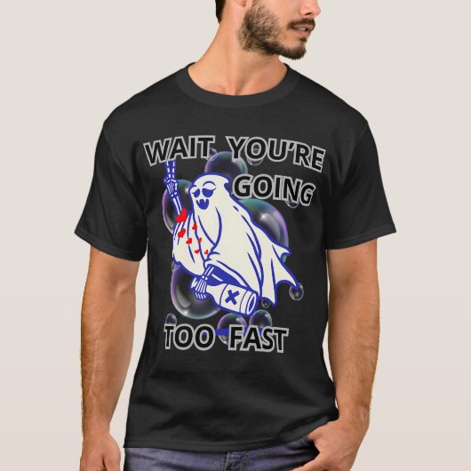 釣りをする最悪の日は仕事をする普通の日よりも幸せ Tシャツ (正面)