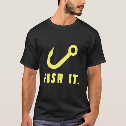 釣りをする フック 自然 スポーツ 釣り人 趣味 リール アン Tシャツ (正面)