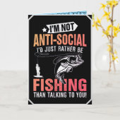 釣りをテーマにした折りたたみ式グリーティングカード カード (黄色い花)