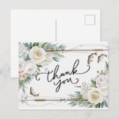 釣りを愛する人々に感謝を魚と花で ポストカード (正面/裏面)