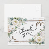 釣りを愛する人々に感謝を　魚と花 ポストカード (正面/裏面)