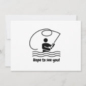 釣りを楽しもう 現代の漁師 60歳の誕生日 招待状 (裏面)