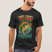 釣りを考えていたんです Tシャツ (正面)