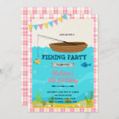 釣りガール招待 招待状 (正面/裏面)