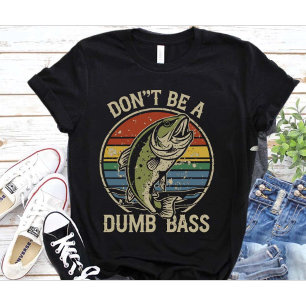 釣りシャツ 馬鹿なバスになるな おもしろ お父さん Tシャツ