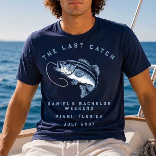 釣りテーマの週末旅行 バチェラー・パーティー Tシャツ