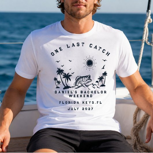 釣りテーマの週末旅行 バチェラー・パーティー Tシャツ