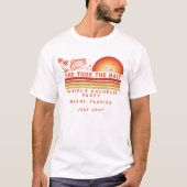 釣りテーマの週末旅行 バチェラー・パーティー Tシャツ (正面)