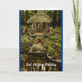 釣りハムスター父の誕生日 カード (正面)