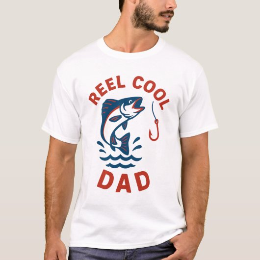 釣りバカパパ おもしろ 釣り 父の日 Tシャツ (正面)