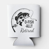 釣りバカ定年退職 おもしろ 釣り好きな人の退職祝い 缶クーラー (裏面)