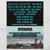 釣りフライヤー - カスタマイズ可能 チラシ (裏面)