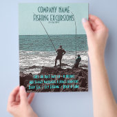 釣りフライヤー - カスタマイズ可能 チラシ (手)
