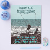 釣りフライヤー - カスタマイズ可能 チラシ (シングル)