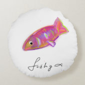 釣りプリント ラウンドクッション (裏面)