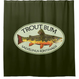 釣りマおもしろいスのお尻 シャワーカーテン