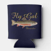 釣りマスをフライ 缶クーラー (裏面)