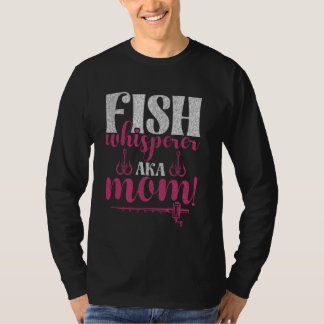 釣りマスターお母さん!お魚ささやきお母さん Tシャツ