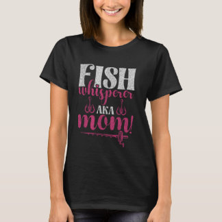 釣りマスターのお母さん!お魚ささやきママ Tシャツ