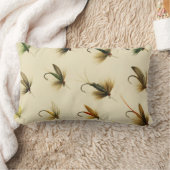 釣りマス釣り釣りフライ水色投げ ランバークッション (ブランケット)