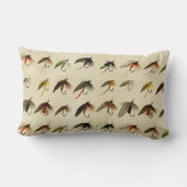 釣りマス釣り釣りフライ水色投げ ランバークッション (裏面)