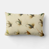 釣りマス釣り釣りフライ水色投げ ランバークッション (裏面)