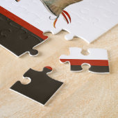 釣りモノグラムの人がイシマスを飛ぶ ジグソーパズル (側面)