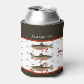 釣りモノグラムの人がイシマスを飛ぶ 缶クーラー (缶正面)