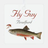 釣りモノグラムの用ルアーメタルコーン メタルオーナメント (正面)