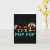 釣りリールクールポップポップ父の日ギフトフィ カード (黄色い花)