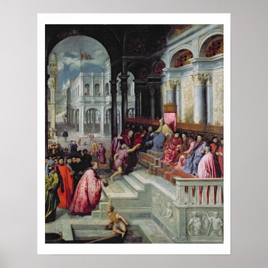 釣り与え人のヴェネツィアの土偶へのリングや輪 ポスター (正面)