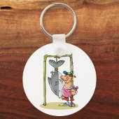 釣り人がキーチェーンを取る キーホルダー