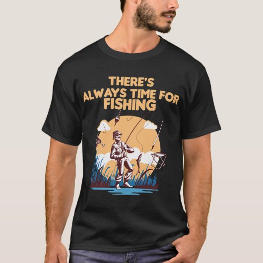 釣り人であることを誇りに思う - 面白い釣りグラフィック Tシャツ (正面)