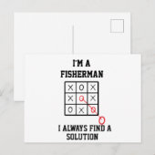 釣り人です いつだって解決策は見つかる ポストカード (正面/裏面)