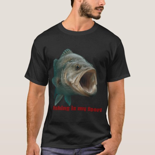 釣り人として生まれて Tシャツ (正面)