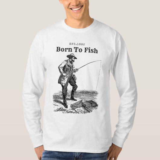 釣り人として生まれて Tシャツ (正面)