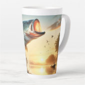 釣り人と漁師に最適な贈り物 カフェラテマグ (右アングル)