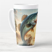 釣り人と漁師に最適な贈り物 カフェラテマグ (左アングル)