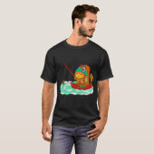 釣り人になった魚 Tシャツ (正面フル)