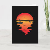 釣り人のためのアングラーおもしろい魚釣り魚の贈り物 カード (正面)