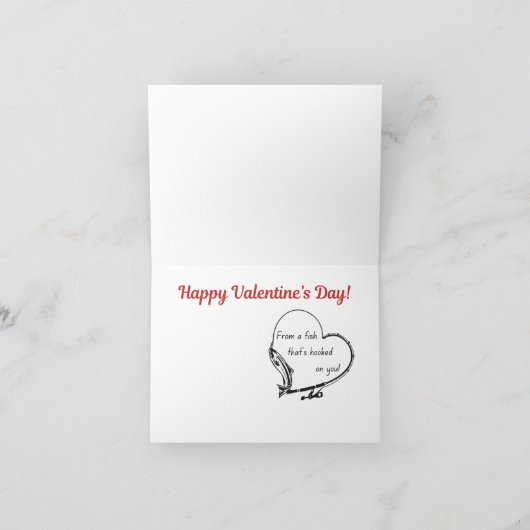 釣り人のためのバレンタインカード シーズンカード (内部)
