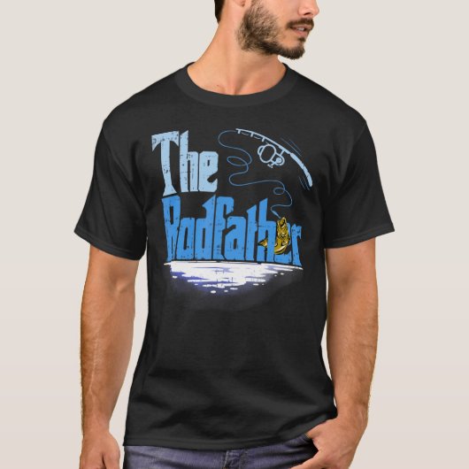 釣り人のためのロッドファーザー 釣り Tシャツ (正面)