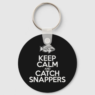 釣り人のためのKeep Calm And Catch Fish - フィッシングスナップ キーホルダー