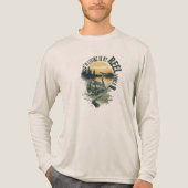 釣り人の世界 | 面白い釣りプレゼント | アウトドア トライブレンドTシャツ (正面)