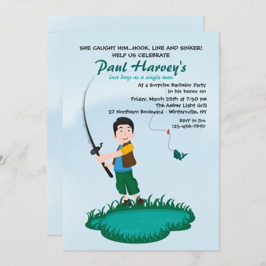 釣り人の招待状 招待状 (正面/裏面)